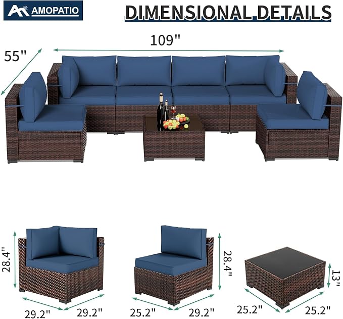 Amopatio Patio Furniture Set - Image 6