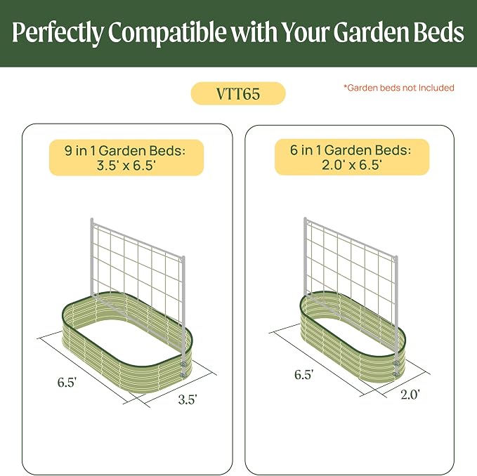 Vego Garden Metal Frame Climbing Trellis, Garden Trellis - Image 2