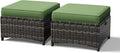 Joyside Outdoor Ottoman Set of 2, Patio Large Ottoman Foot Rest by Joyside