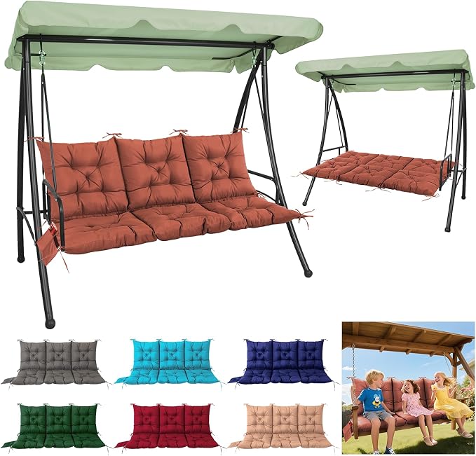 3 Seater Porch Swing Cushion, Thick Cushion by Matalde