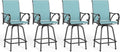 MFSTUDIO Outdoor Bar Stools Set of 4, Swivel Bar Height Patio Chairs Outdoor by MFSTUDIO