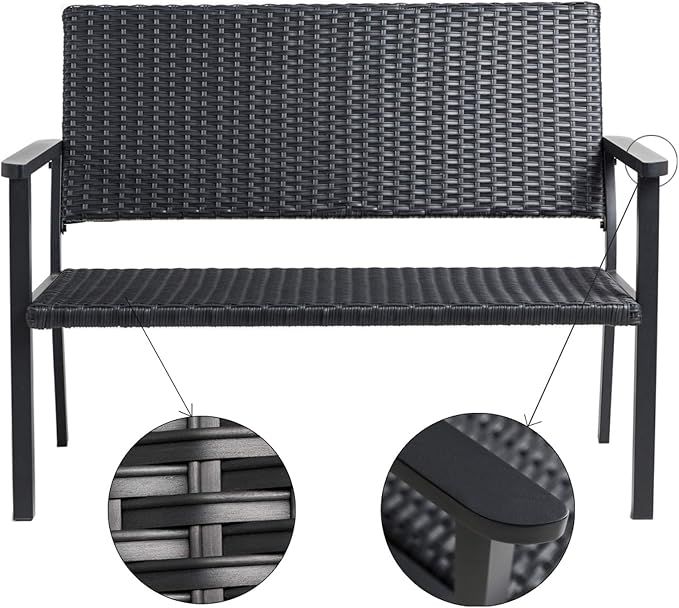 C-Hopetree Outdoor Loveseat Bench Chair - Image 4