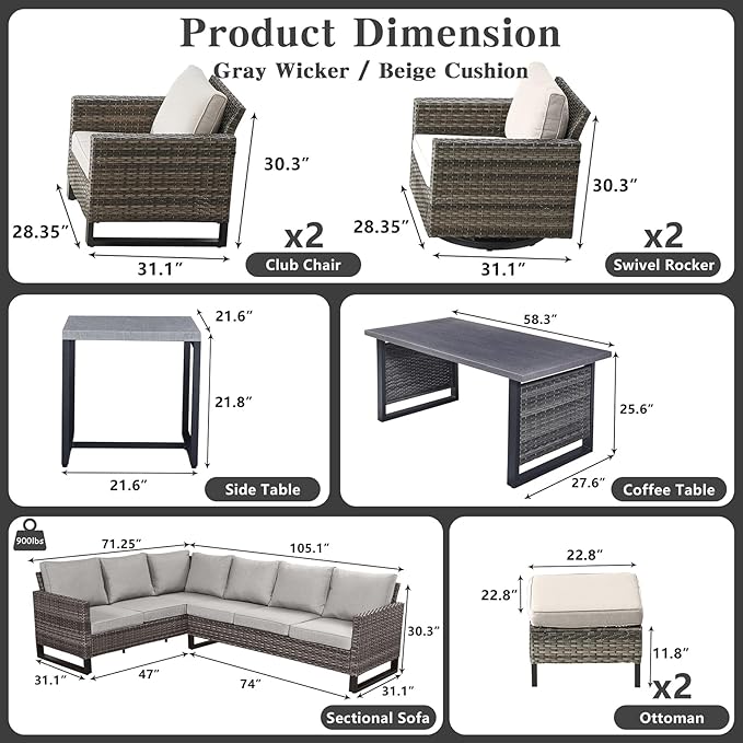 Belord Outdoor Sectional Furniture - Image 3