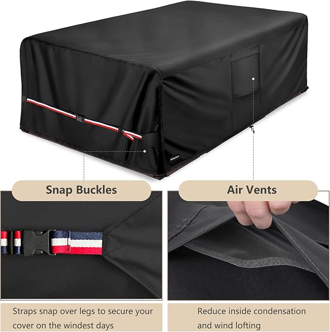 Rectangular Patio Furniture Covers, Upgraded 600D Heavy Duty Outdoor Furniture - Image 6