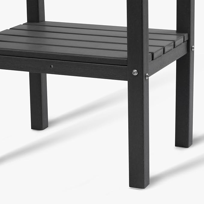 WestinTrends Malibu 36" Outdoor Adirondack HDPE 2-Tier Patio Side Table - Image 8