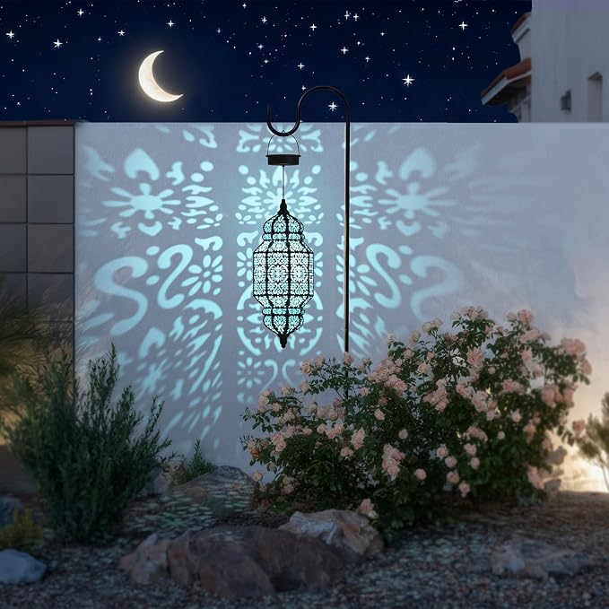 18 Inch High Large Hanging Solar Lights Outdoor Garden Decor, Decorative - Image 2