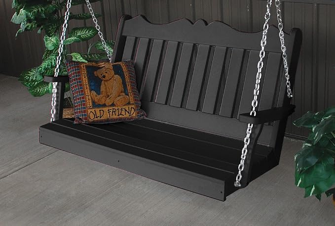 A & L Furniture Poly Royal English Porch Swing by Unknown
