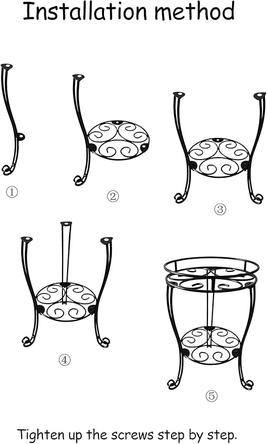 11.8 inches Diameter Tall Metal Plant Stand - Image 7