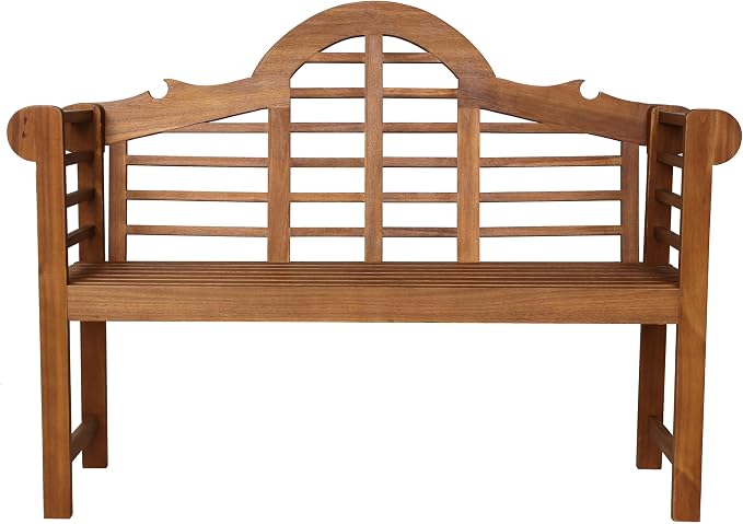 JONATHAN Y BNH103A Lutyens 51.2" 3-Seat Arched 600-Lbs Support Acacia Wood - Image 7
