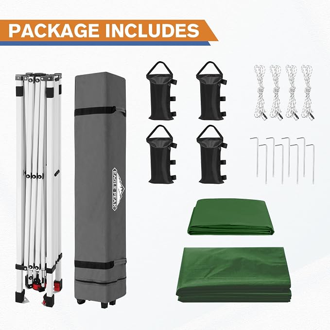 EAGLE PEAK Commercial Canopy 10x10 Pop Up Canopy Tent - Image 9