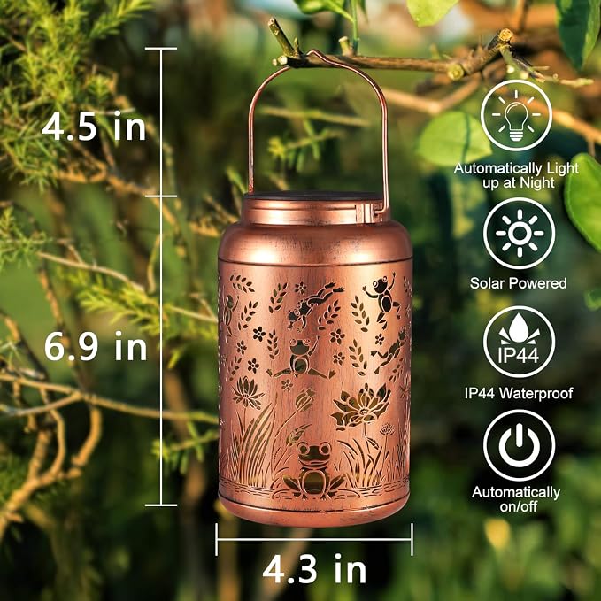 Frog Decoration Solar Lanterns Outdoor Waterproof Garden Decor Gifts - Image 6