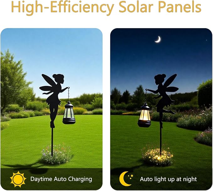 Solar Fairy Garden Stake Decorative Lantern Outdoor Waterproof, Outdoor Garden - Image 4