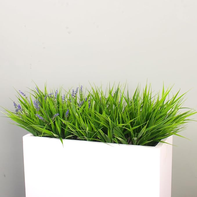 alyptus Artificial Flowers for Outdoors 24 Bundles Fake Monkey Grass Plants - Image 6