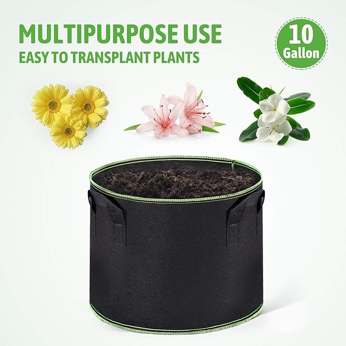 Delxo 10 Gallon Grow Bags 10 Pack - Image 5