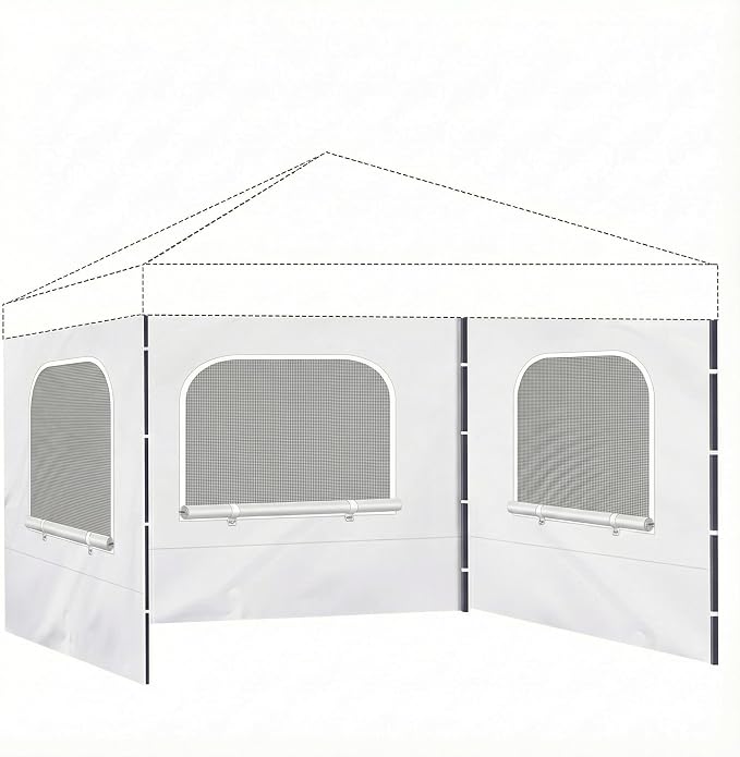 10x10ft Canopy Sidewall 3 Pack Wall Panel Replacement by Unknown