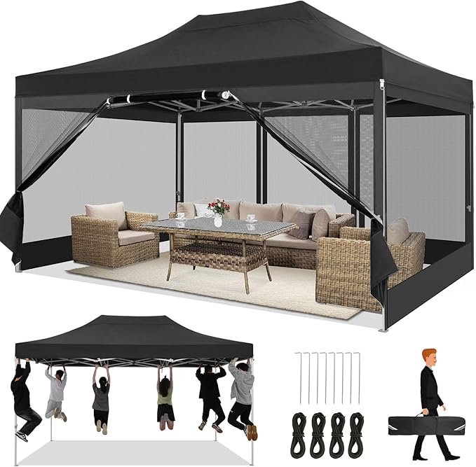 COBIZI 10x15 Heavy Duty Pop Up Canopy by COBIZI