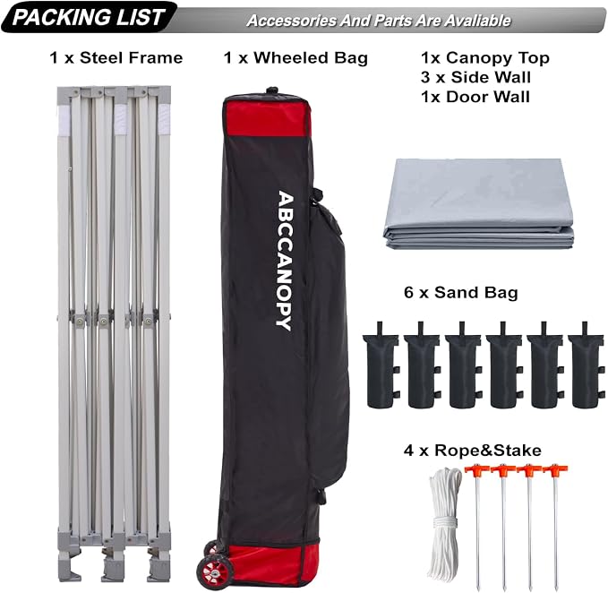 ABCCANOPY Easy Pop Up Canopy Tent - Image 5