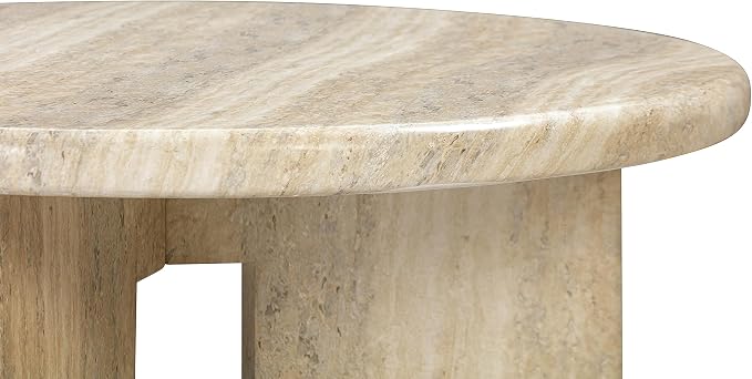 Tov Furniture Patrizia Concrete Round Coffee Table - Image 5