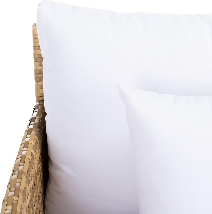 SAFAVIEH Outdoor Collection Cadeo Natural/White Cushion Daybed PAT7500D - Image 10