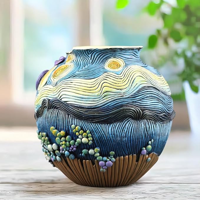 TOZLU Picasso Brutalist Beauty Face Flower Pot Ornaments Flower Pots Head - Image 3