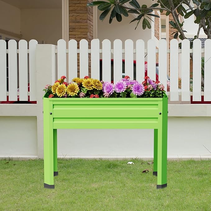 Elevated Metal Planter Box Stand Heavy Duty Raised Garden Bed - Image 4