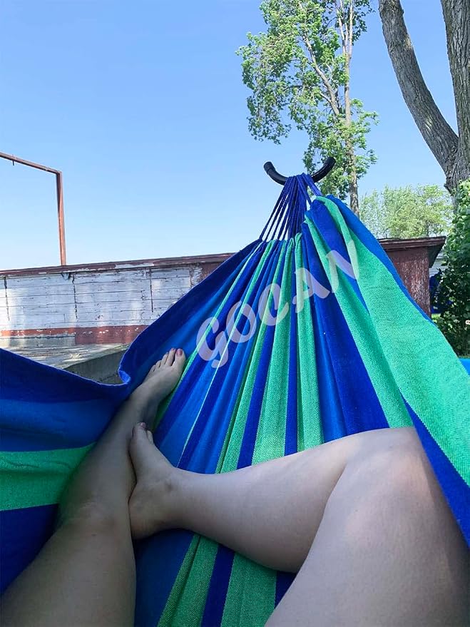Brazilian Double Hammock 2 Person Extra Large 220x160cm Total Length 330cm Load - Image 6