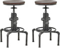 Topower Antique Vintage Industrial Barstool Solid Wood Water Pipe Fire Hydrant by Topower