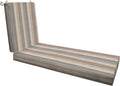 Honeycomb Outdoor Heritage Chaise 21.5 x 70, Stripe Taupe Chaise Lounge Cushion by Honeycomb