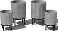 Veradek Demi Series Round Planter w/Stand by VeradekOutdoor