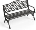 Sophia & William Outdoor Bench, 50 inches Metal Garden Bench, Cast Iron Park by SophiaWilliam
