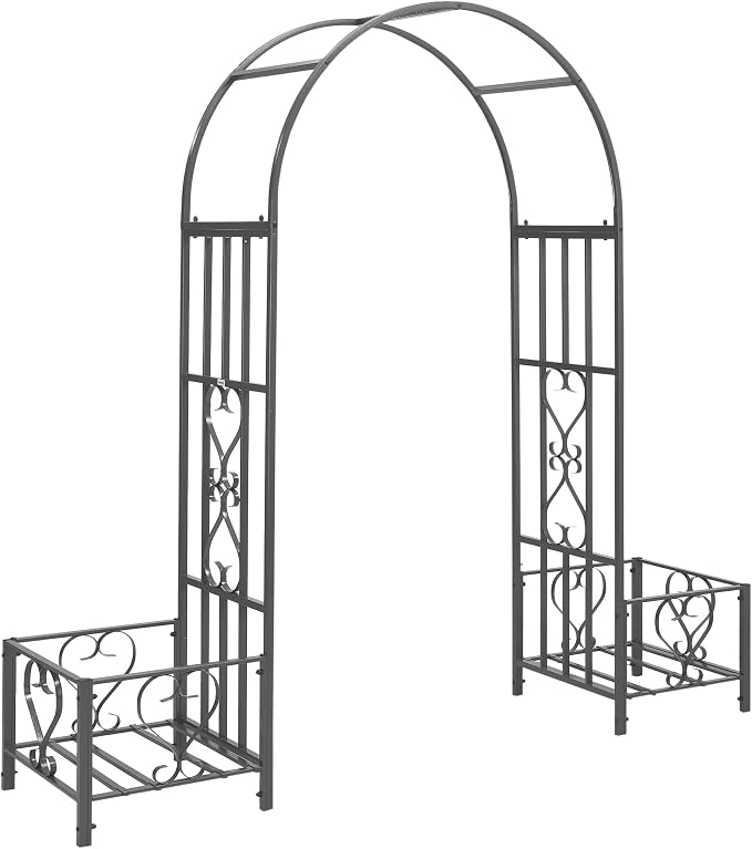 Outsunny 6.7' Steel Garden Arch Arbor by Outsunny