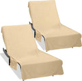 Super Soft & Thick Lounge Chair Towel Cover, Chaise Lounge Cover by Ruikyhom