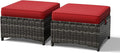 Joyside Outdoor Ottoman Set of 2, Patio Large Ottoman Foot Rest by Joyside