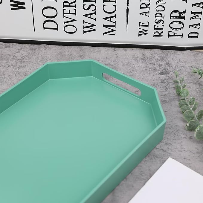 Green Octagonal Serving Tray - Image 7