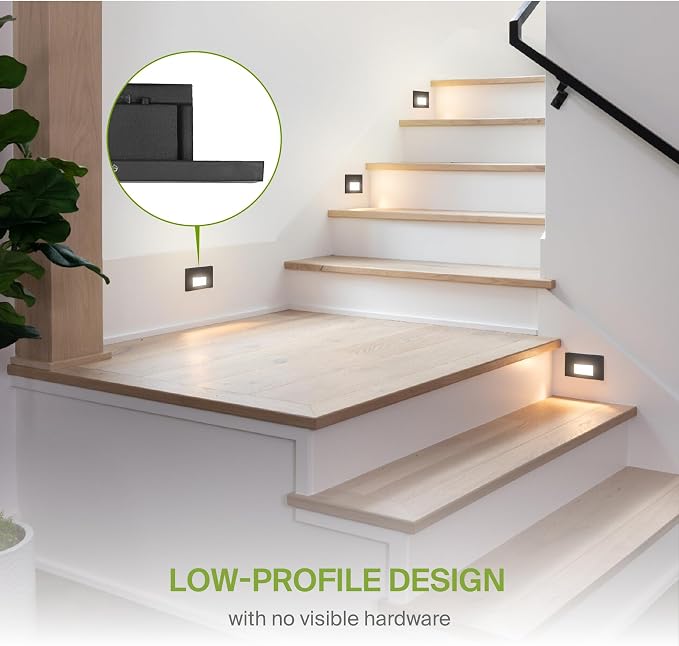 ASD LED Recessed Step Light Fixture, Outdoor & Indoor Stair Tread Lighting | - Image 7