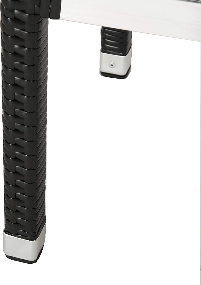 SAFAVIEH FOX5212A Collection Landry Black Indoor/Outdoor Bar Stool - Image 10