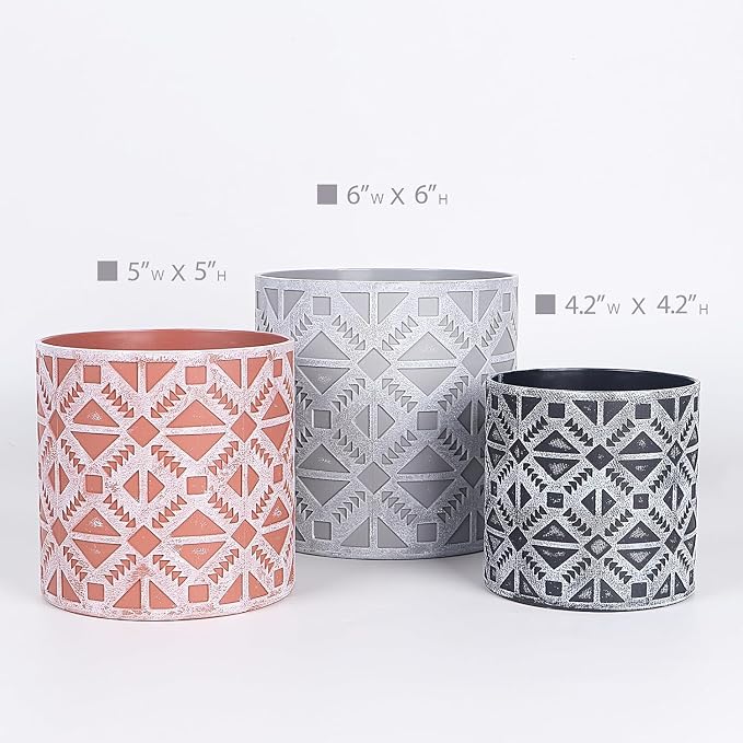 Plant Pots, Set of Indoor Plant pots, Plastic Planter - Image 2
