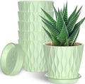 6 Pack 6 Inch Indoor Plant Pots by Unknown