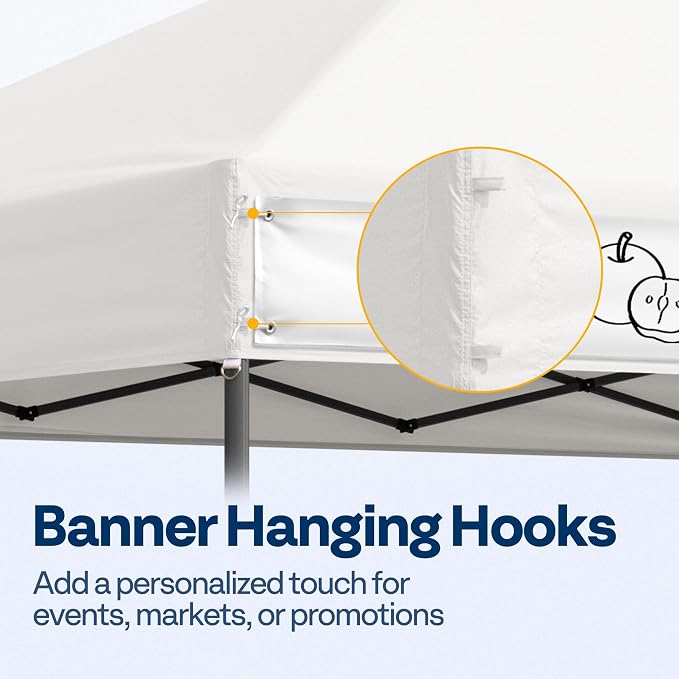 VIVOHOME 10x10ft Pop Up Canopy Tent One Push Setup Outdoor Portable Shelter - Image 4