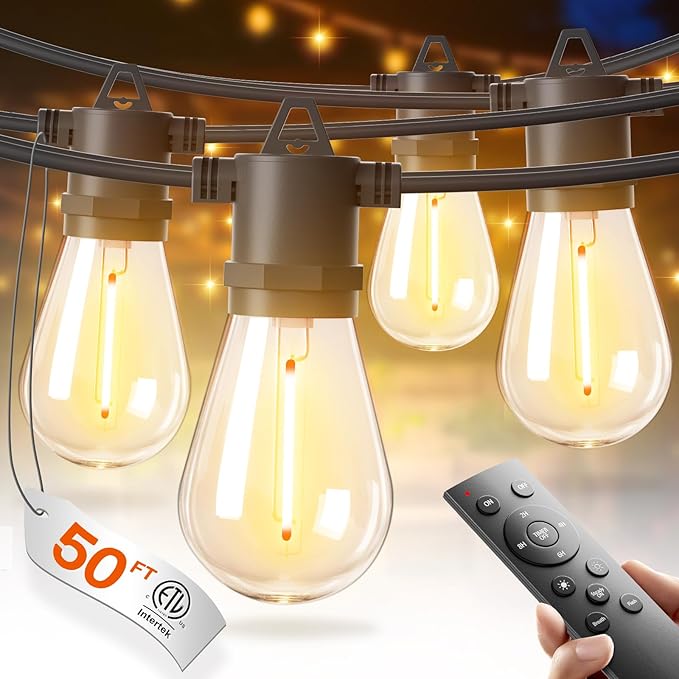 addlon 50FT LED Outdoor String Lights by addlon