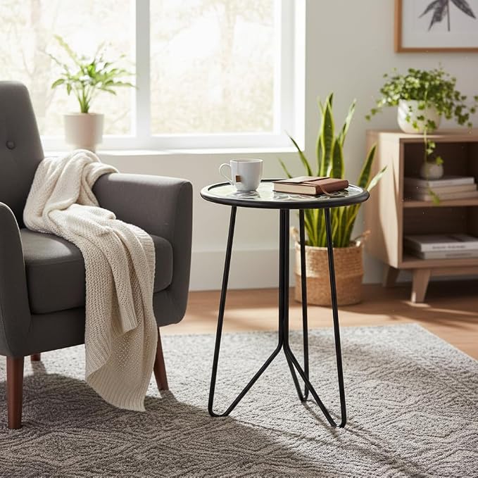 LIFFY Outdoor Side Table, Home Decorative Plant Stand & End Table Outside - Image 6
