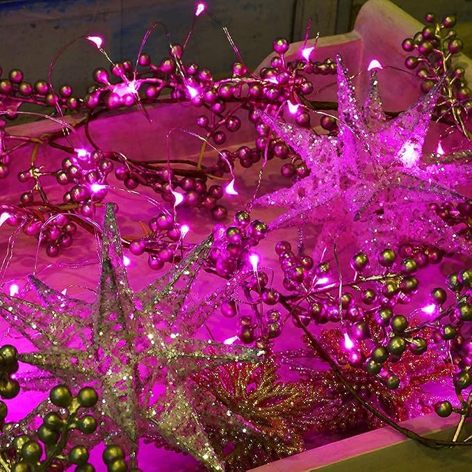 2 Pack Solar Powered Fairy String Lights Outdoor Waterproof 8 Modes Twinkle - Image 5