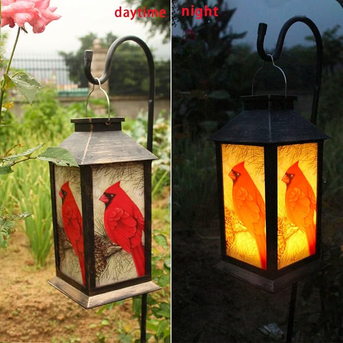 Solar Lanterns, Outdoor Hanging Lanterns Waterproof LED Solar Cardinal Lights - Image 6