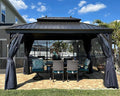 PURPLE LEAF 10' X 14' Permanent Hardtop Gazebo by PURPLELEAF