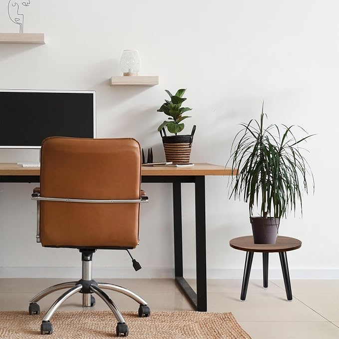 Indoor Plant Stand, Wood Mid Century Plant Table in Walnut Finish, Tall Plant - Image 5