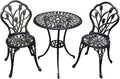 JARDIN DE CENTENNIAL Patio Bistro Set.Rust-Resistant Cast Aluminum Bistro Table by JARDINDECENTENNIAL