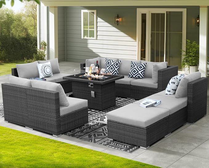 NICESOUL 11 Piece Outdoor Furniture Set - Image 3
