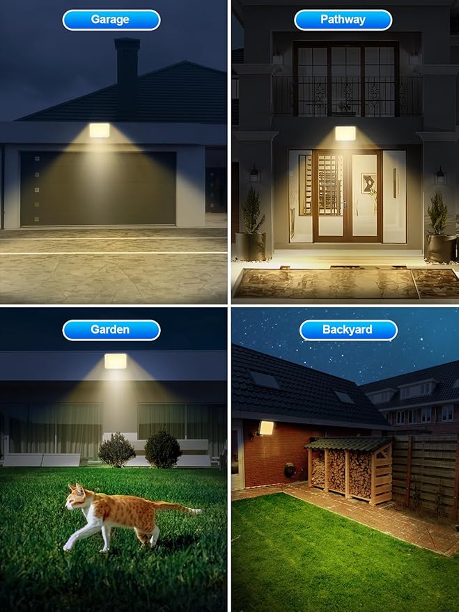 Solar Lights Outdoor Waterproof IP65, 172LED 9000K 3Modes Split Solar Motion - Image 7