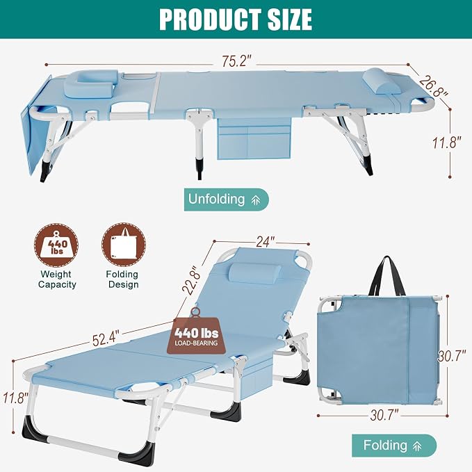 DoCred Heavy Duty XXL Tanning Chair - Image 3
