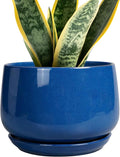 G EPGardening Round Ceramic Plant Pots by GEPGardening